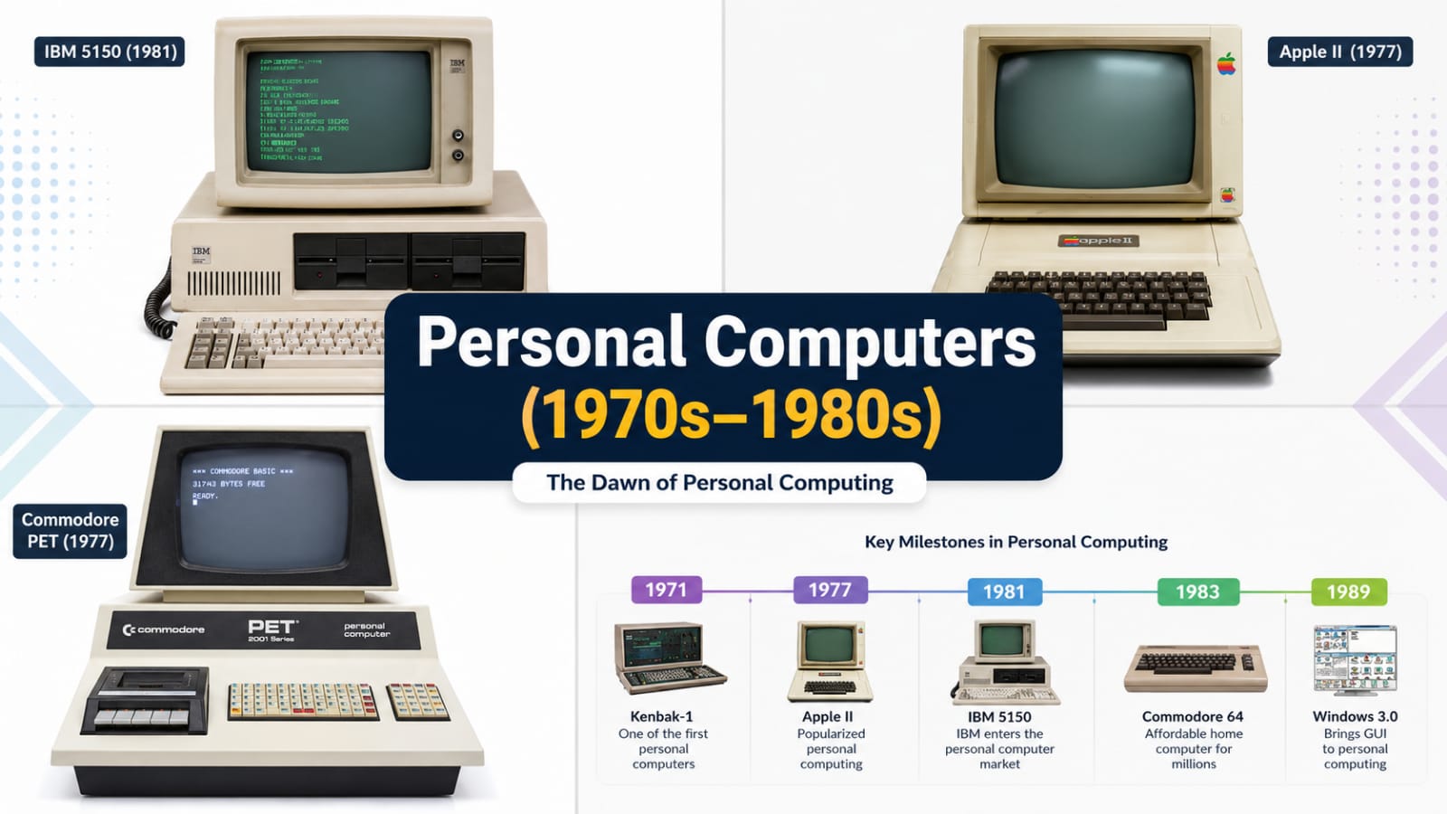 personal computers 1970s-1980s